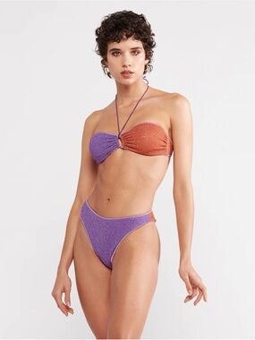 Oseree lilac and Orange lumiere Bikini Set